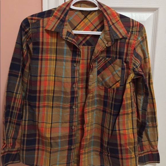 George Autumn Flannel - Orange Ochre - Picture 1 of 3